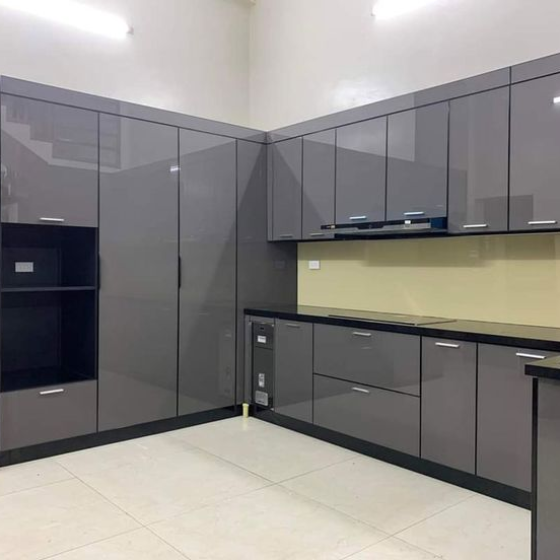 Mẫu Tủ Bếp Kính Đẹp 2025 -  Tủ Bếp Đồng Nai